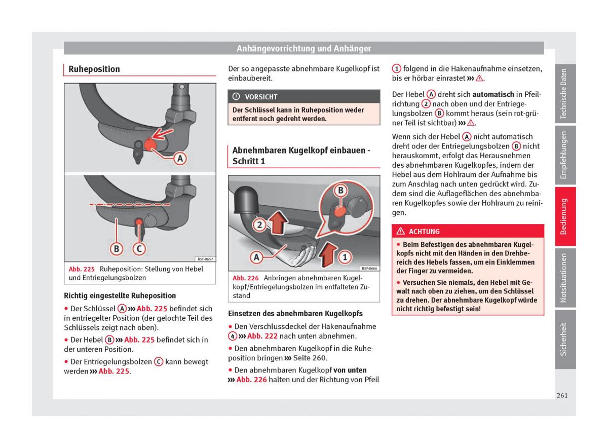 Seat Arona Handbuch / page 263