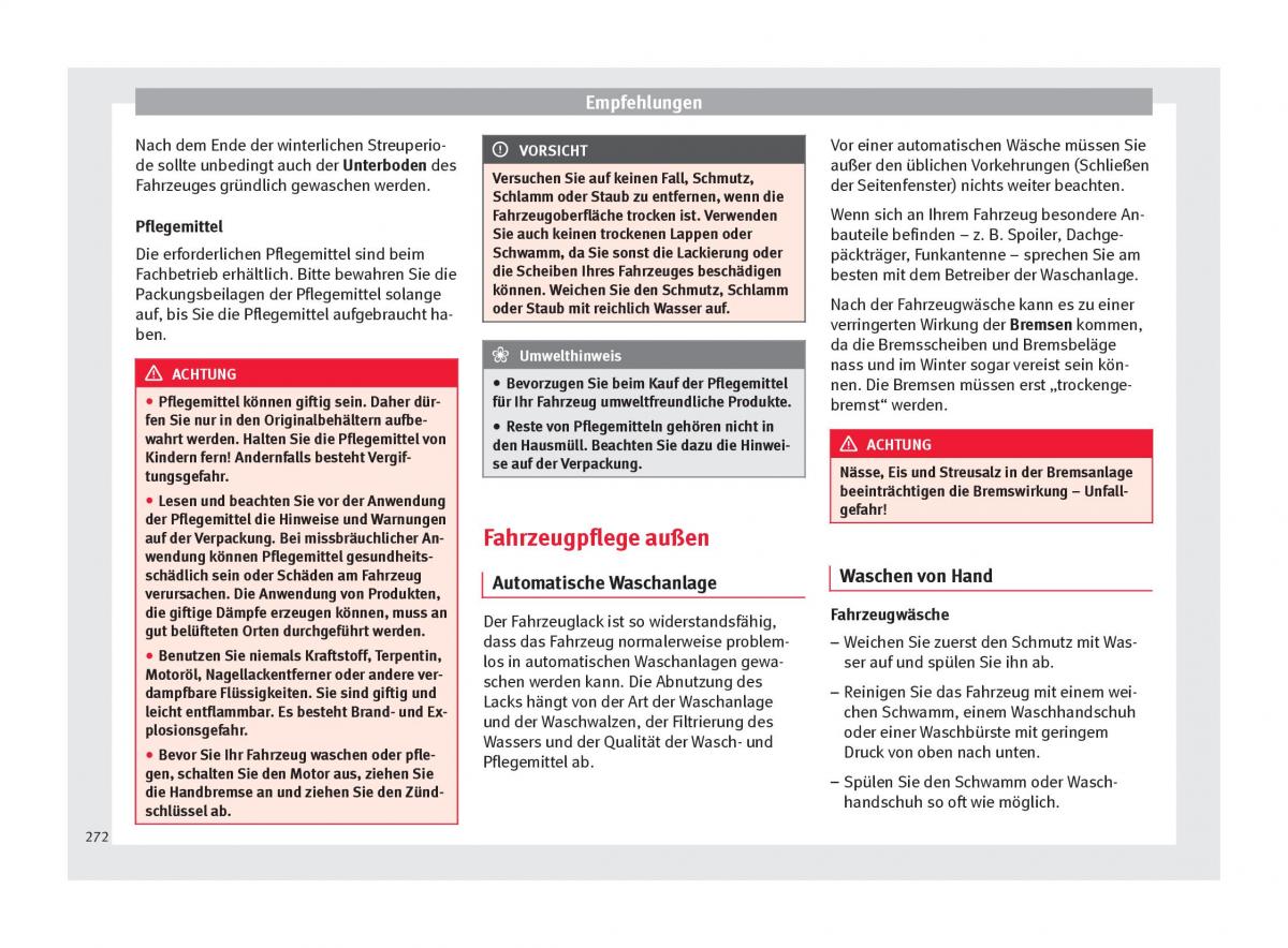 Seat Arona Handbuch / page 274