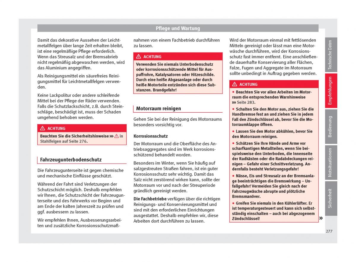 Seat Arona Handbuch / page 279