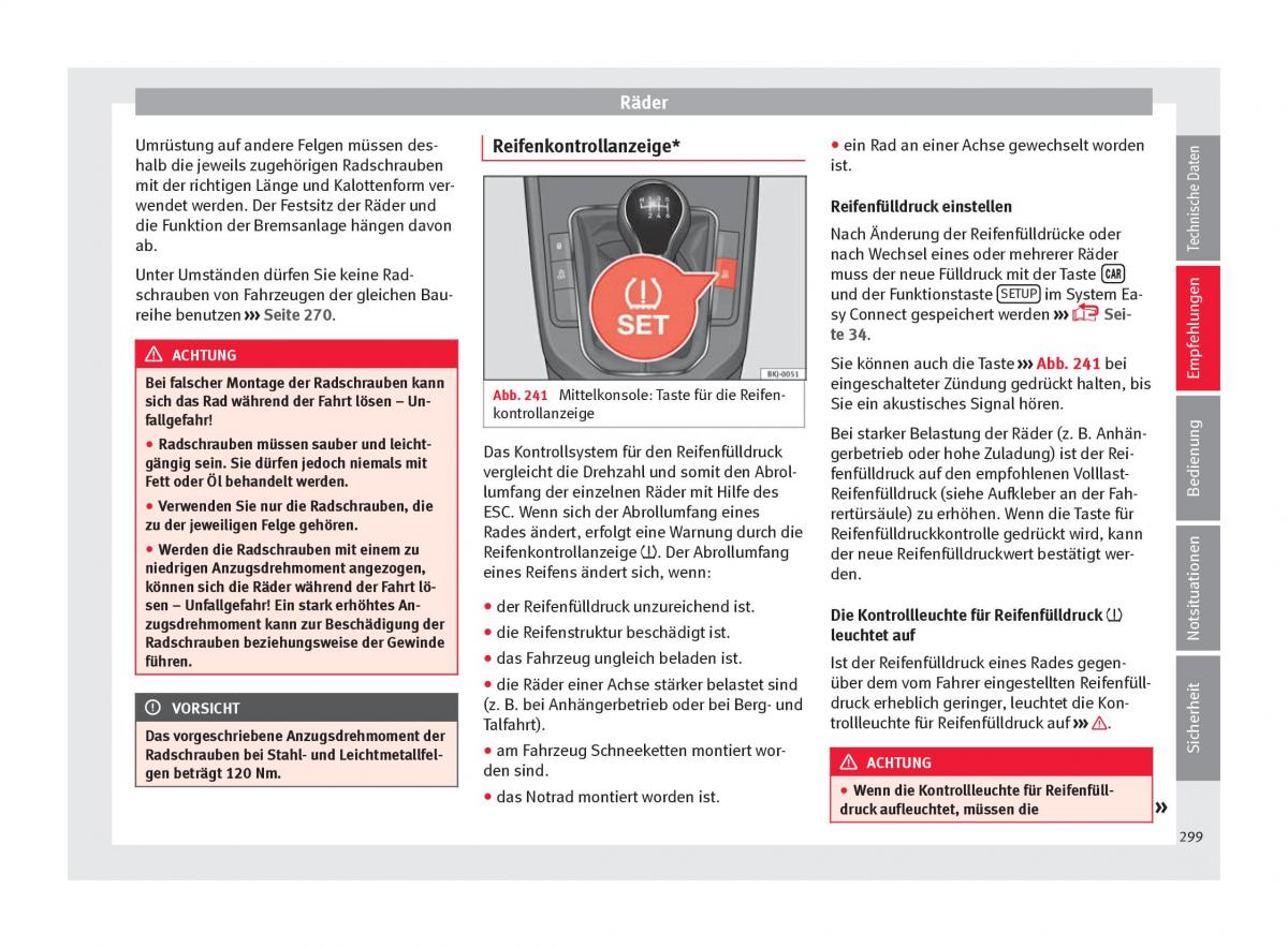 Seat Arona Handbuch / page 301