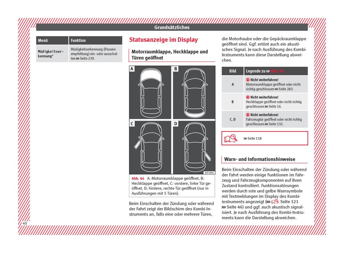 Seat Arona Handbuch / page 42