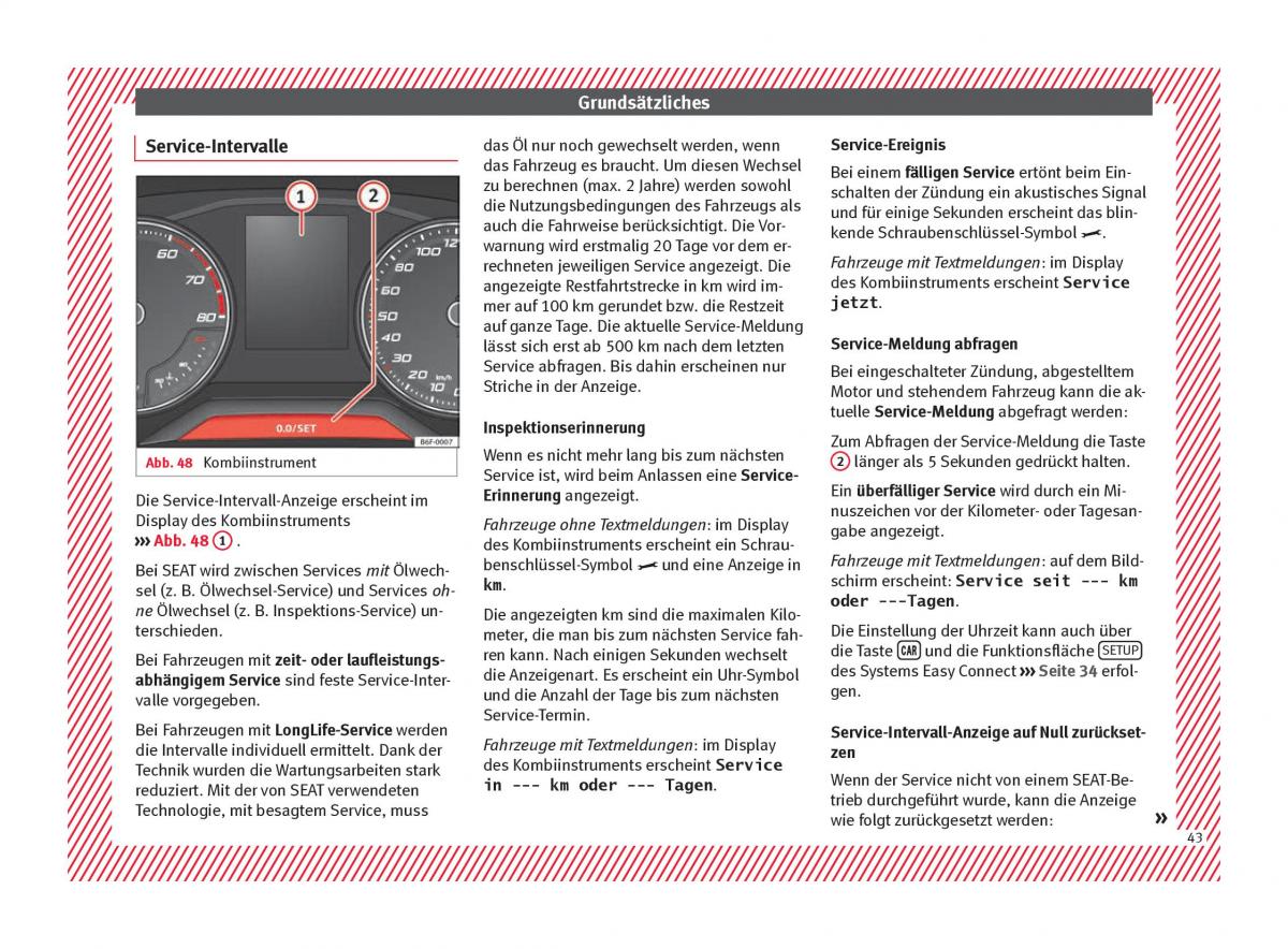 Seat Arona Handbuch / page 45