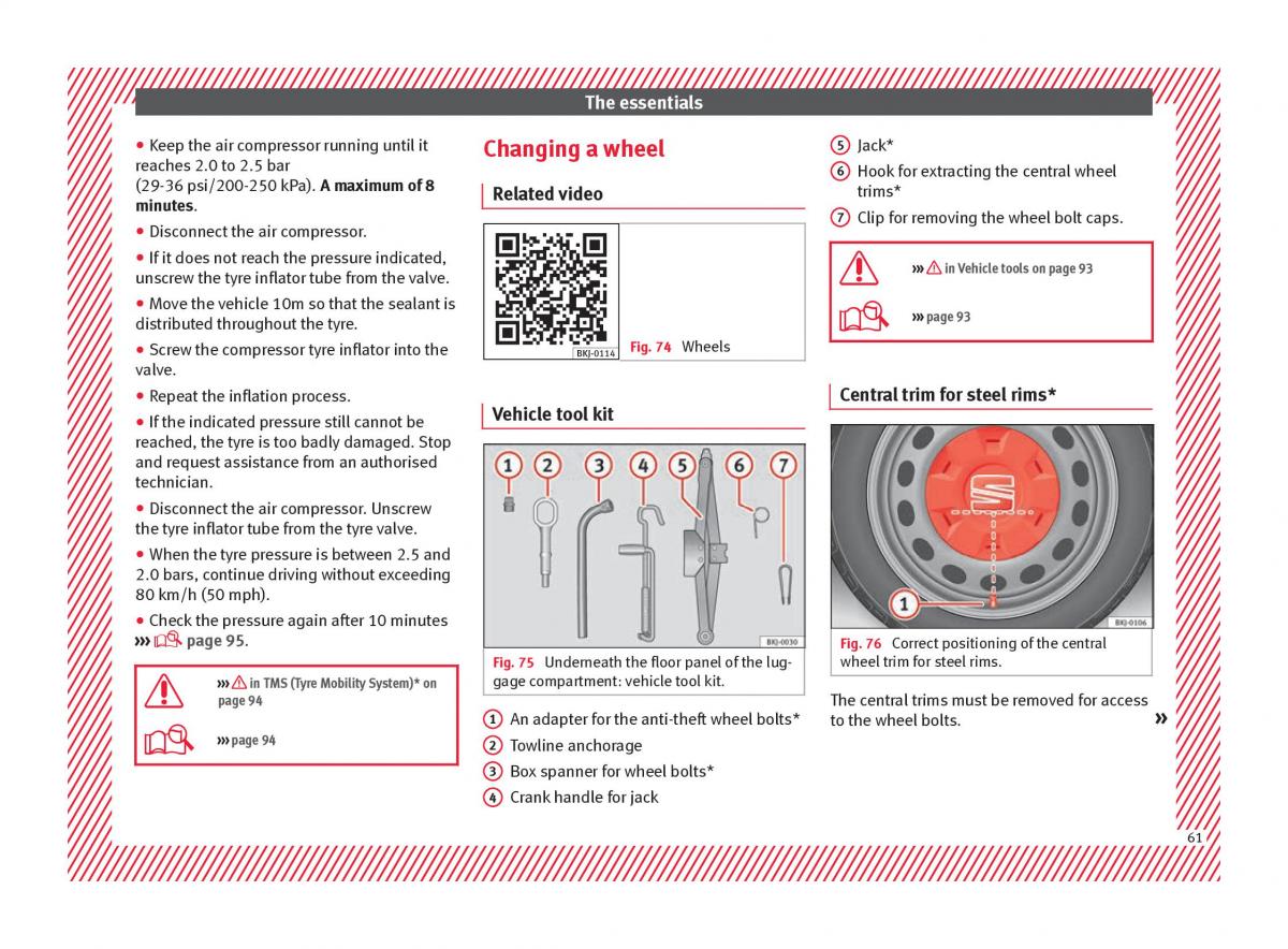 Seat Arona owners manual / page 63