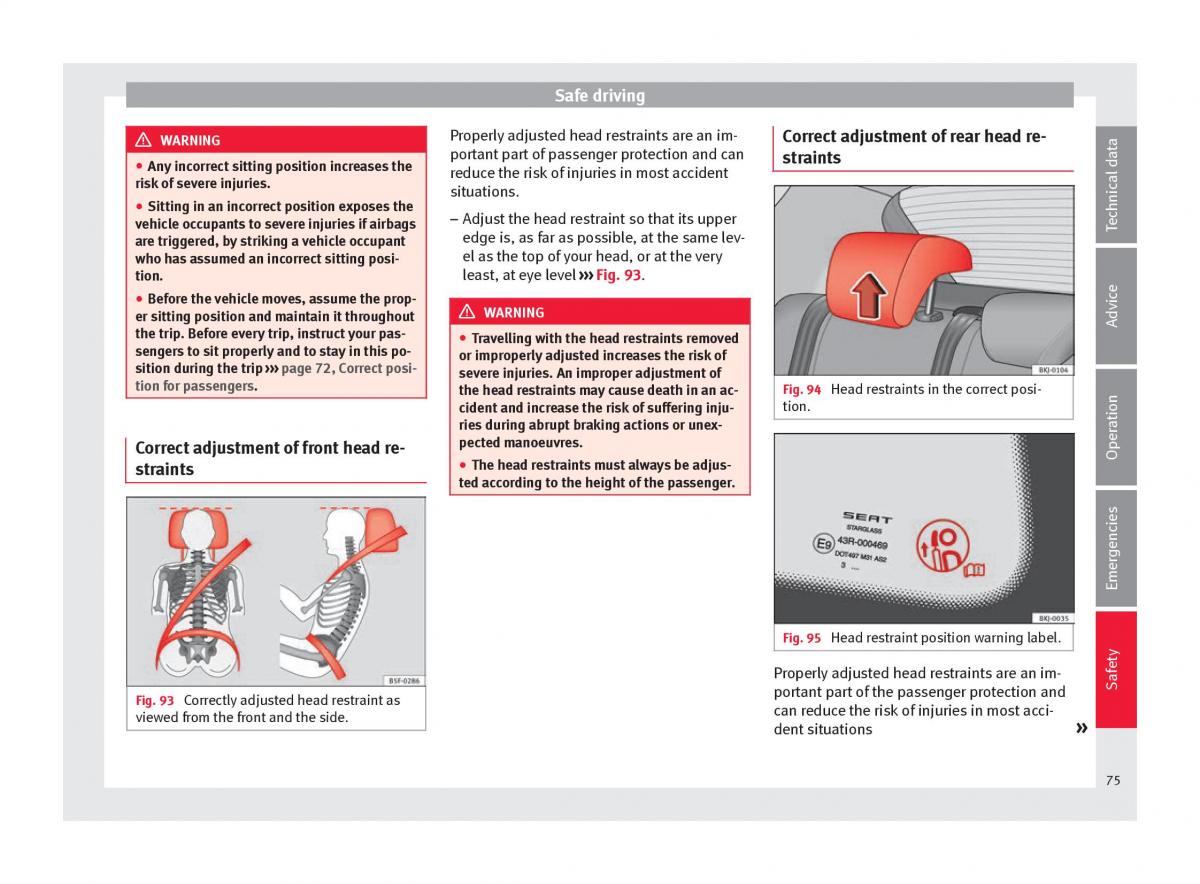 Seat Arona owners manual / page 77