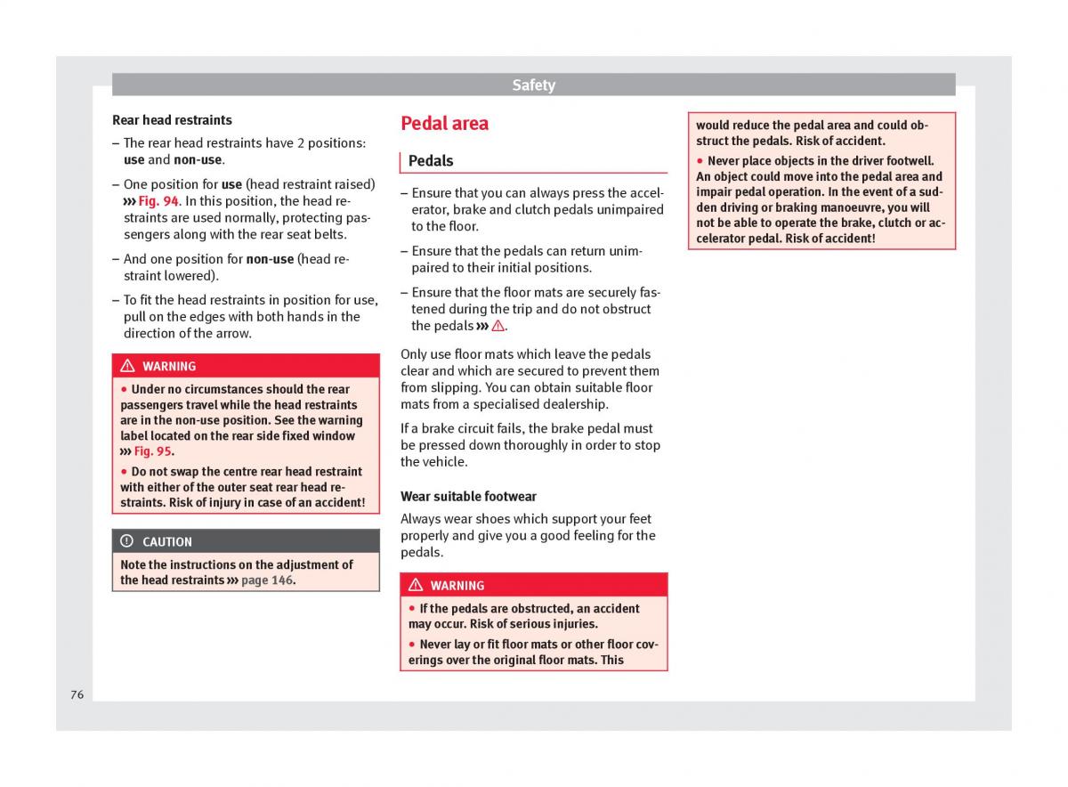 Seat Arona owners manual / page 78