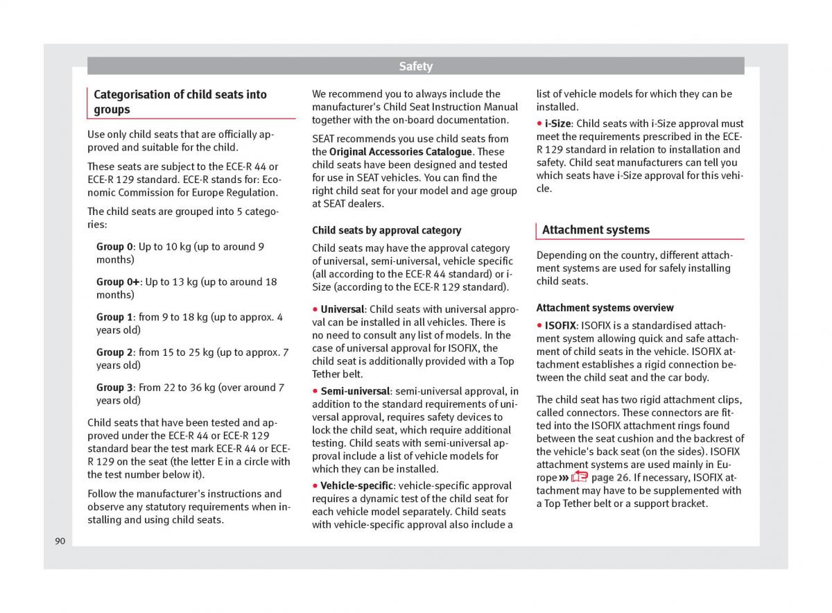 Seat Arona owners manual / page 92