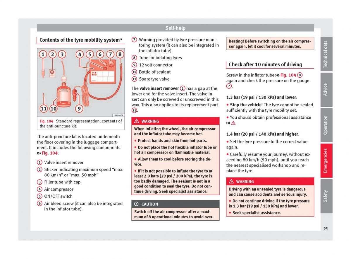 Seat Arona owners manual / page 97