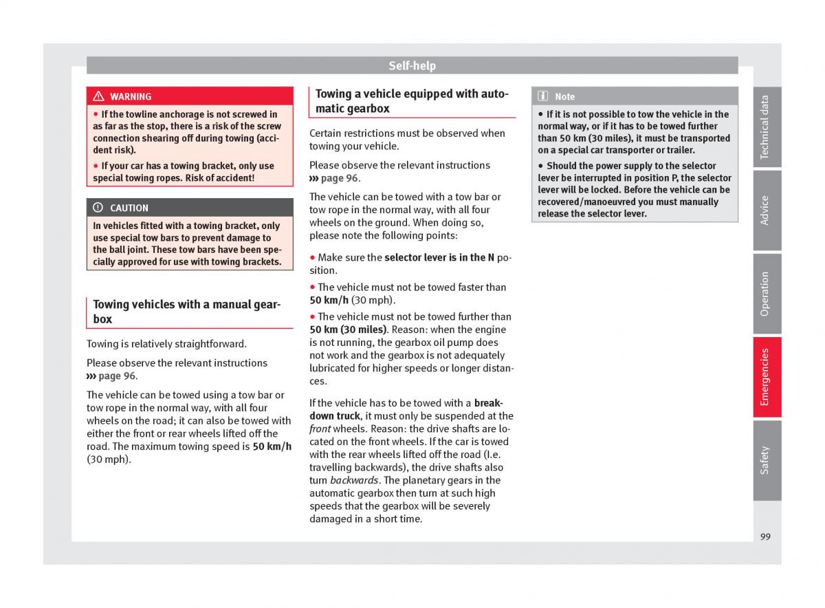 Seat Arona owners manual / page 101