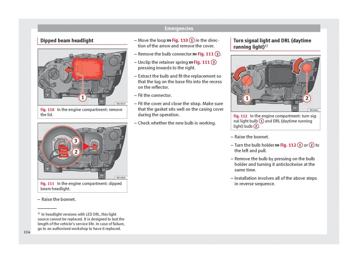 Seat Arona owners manual / page 106