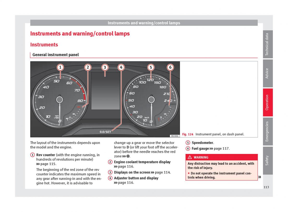 Seat Arona owners manual / page 115