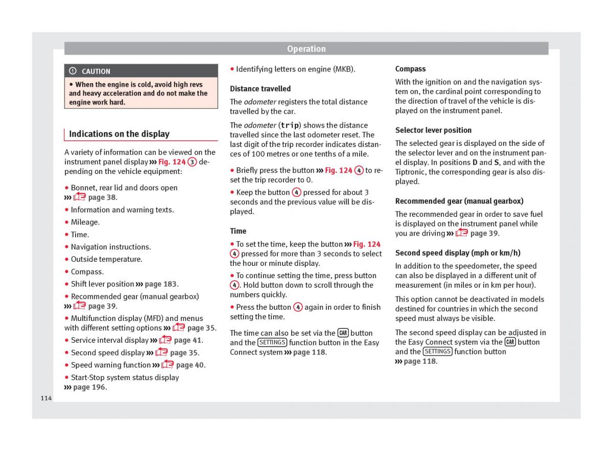 Seat Arona owners manual / page 116