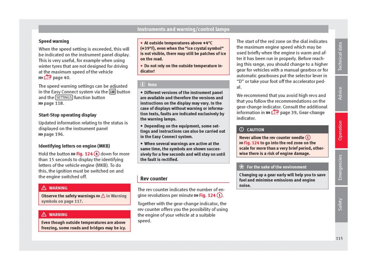 Seat Arona owners manual / page 117