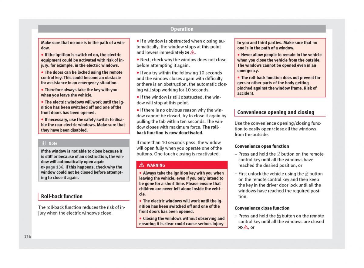 Seat Arona owners manual / page 138