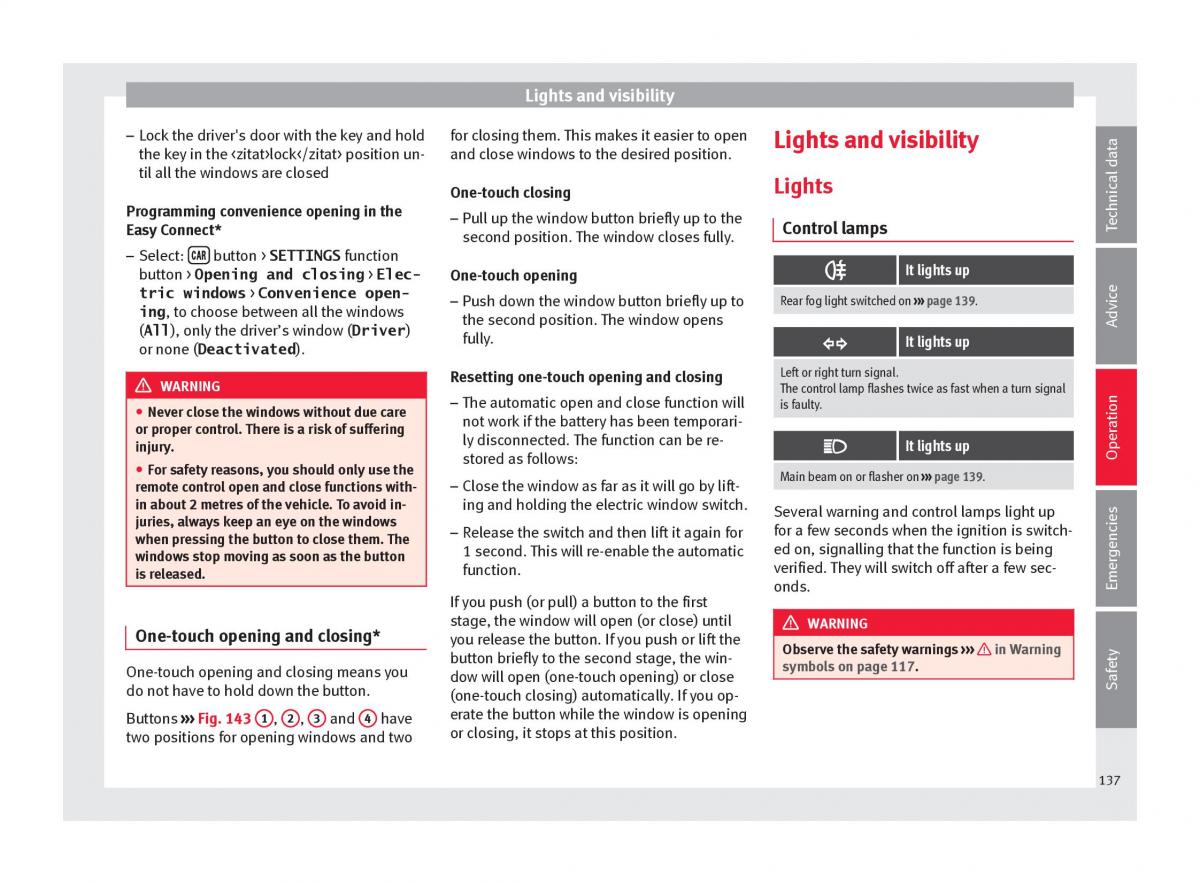 Seat Arona owners manual / page 139