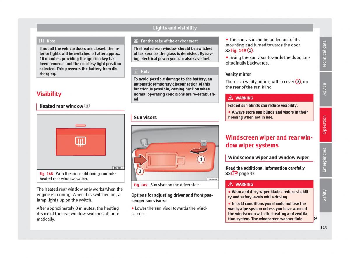 Seat Arona owners manual / page 145