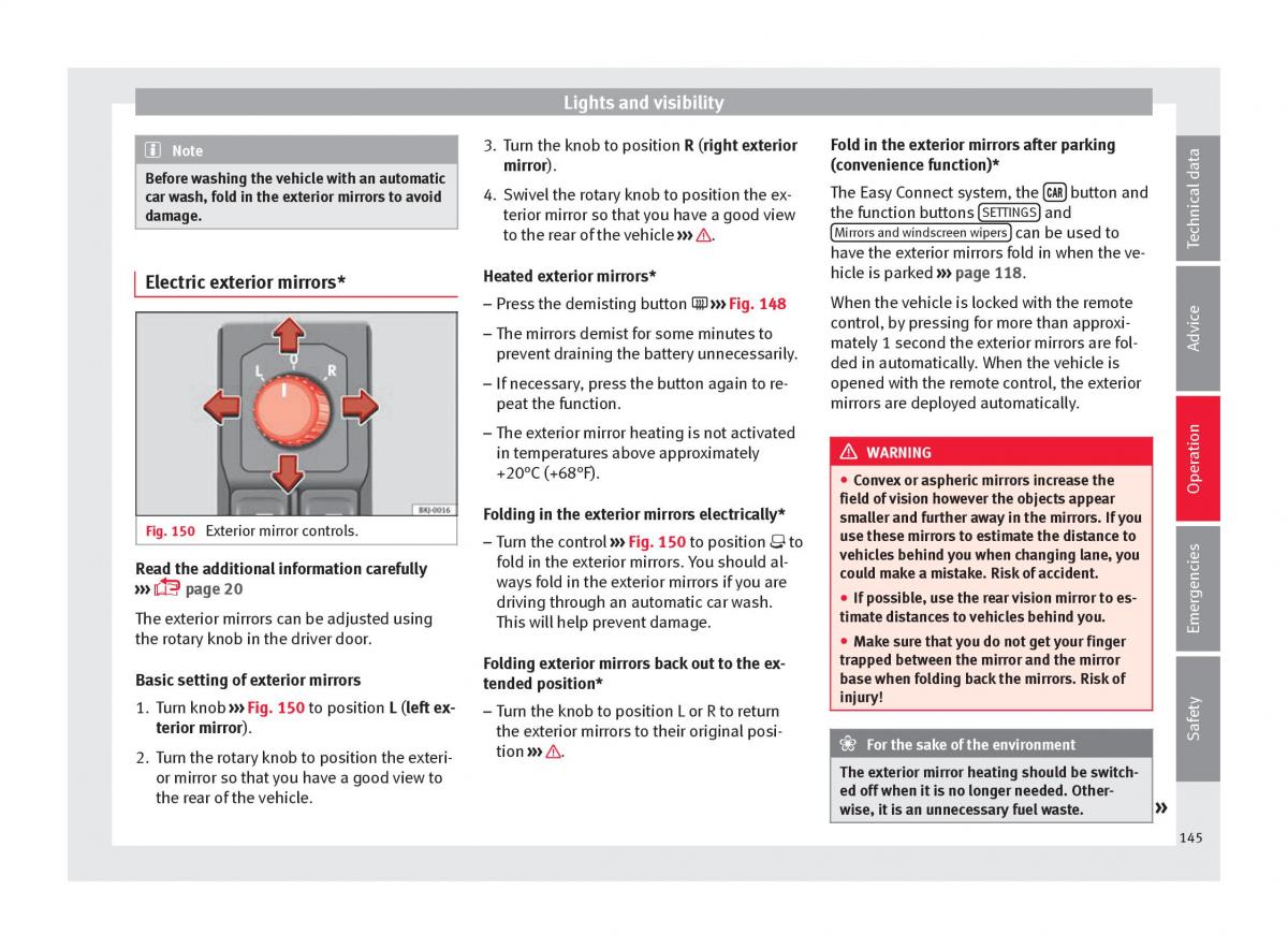 Seat Arona owners manual / page 147