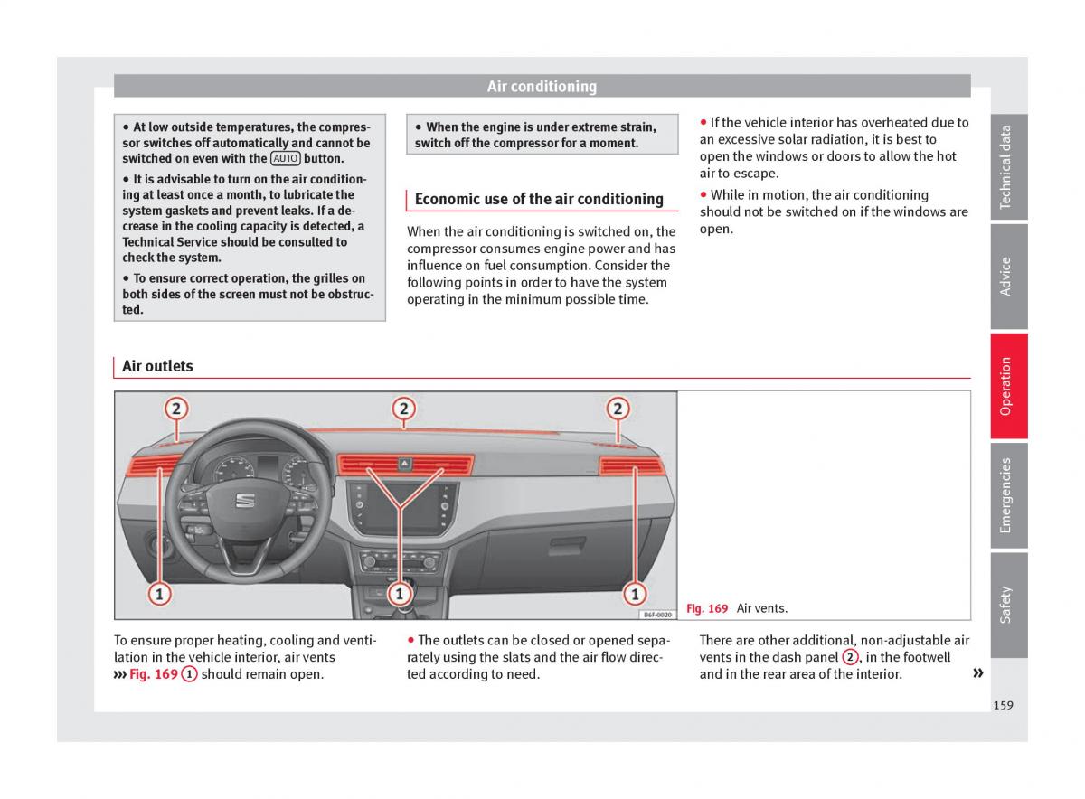 Seat Arona owners manual / page 161