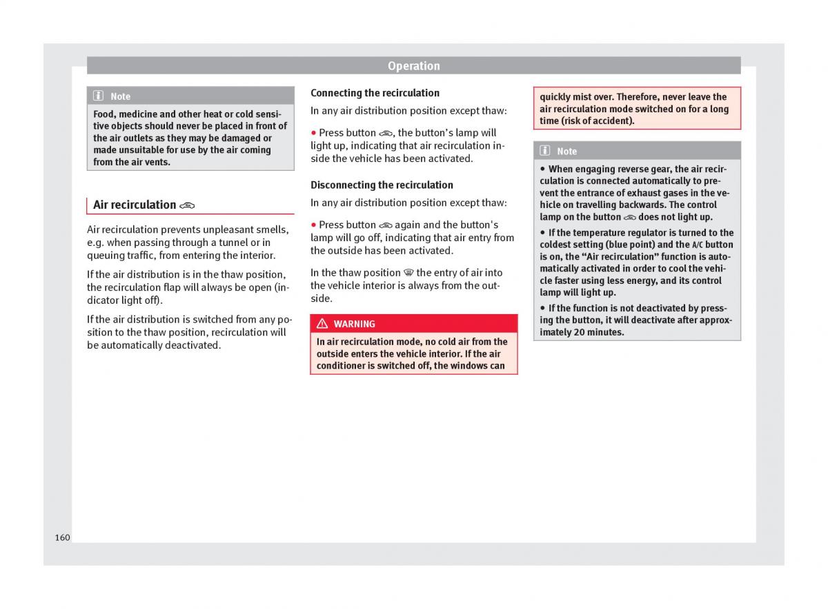 Seat Arona owners manual / page 162