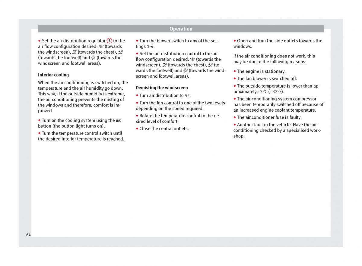 Seat Arona owners manual / page 166