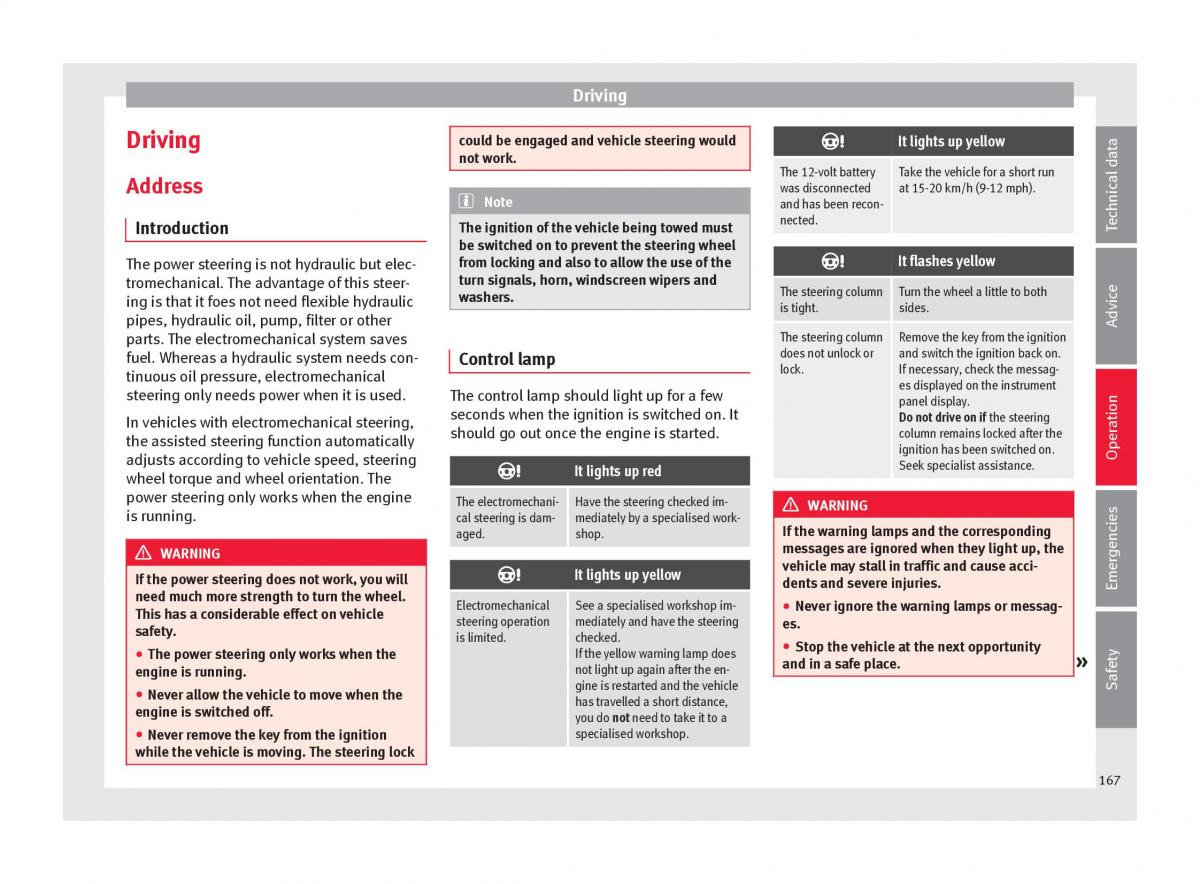 Seat Arona owners manual / page 169