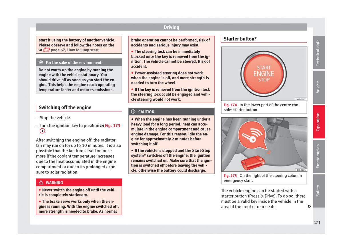 Seat Arona owners manual / page 173