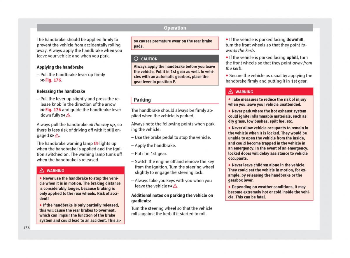 Seat Arona owners manual / page 178