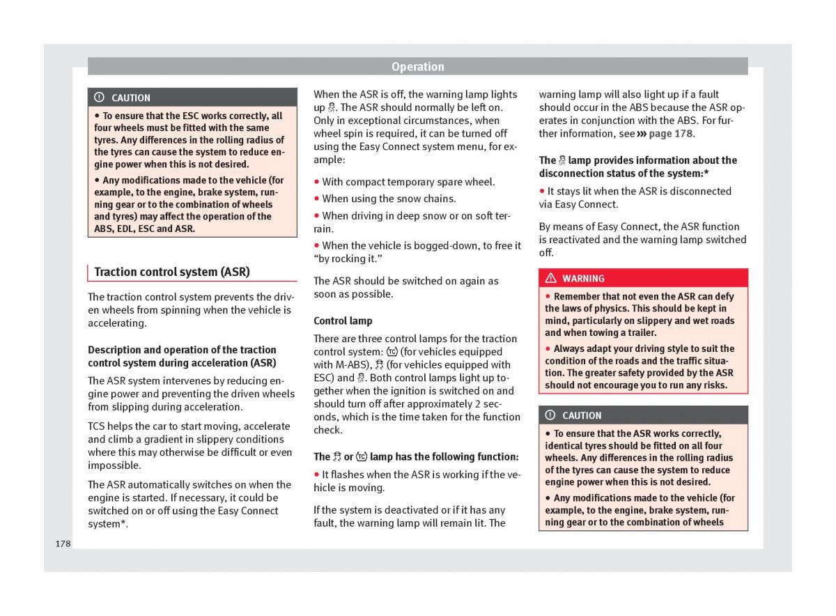 Seat Arona owners manual / page 180