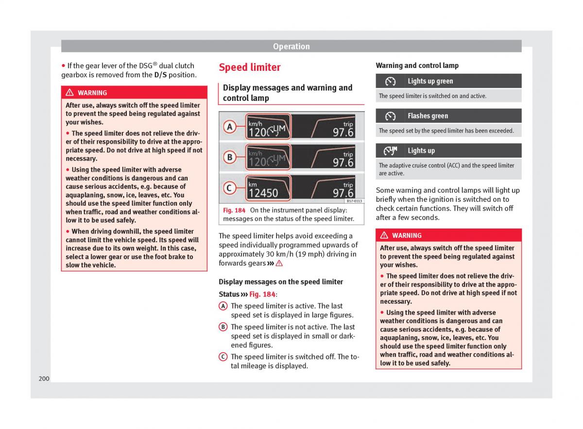 Seat Arona owners manual / page 202