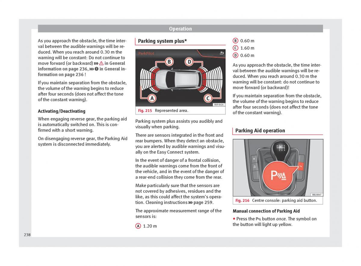 Seat Arona owners manual / page 240