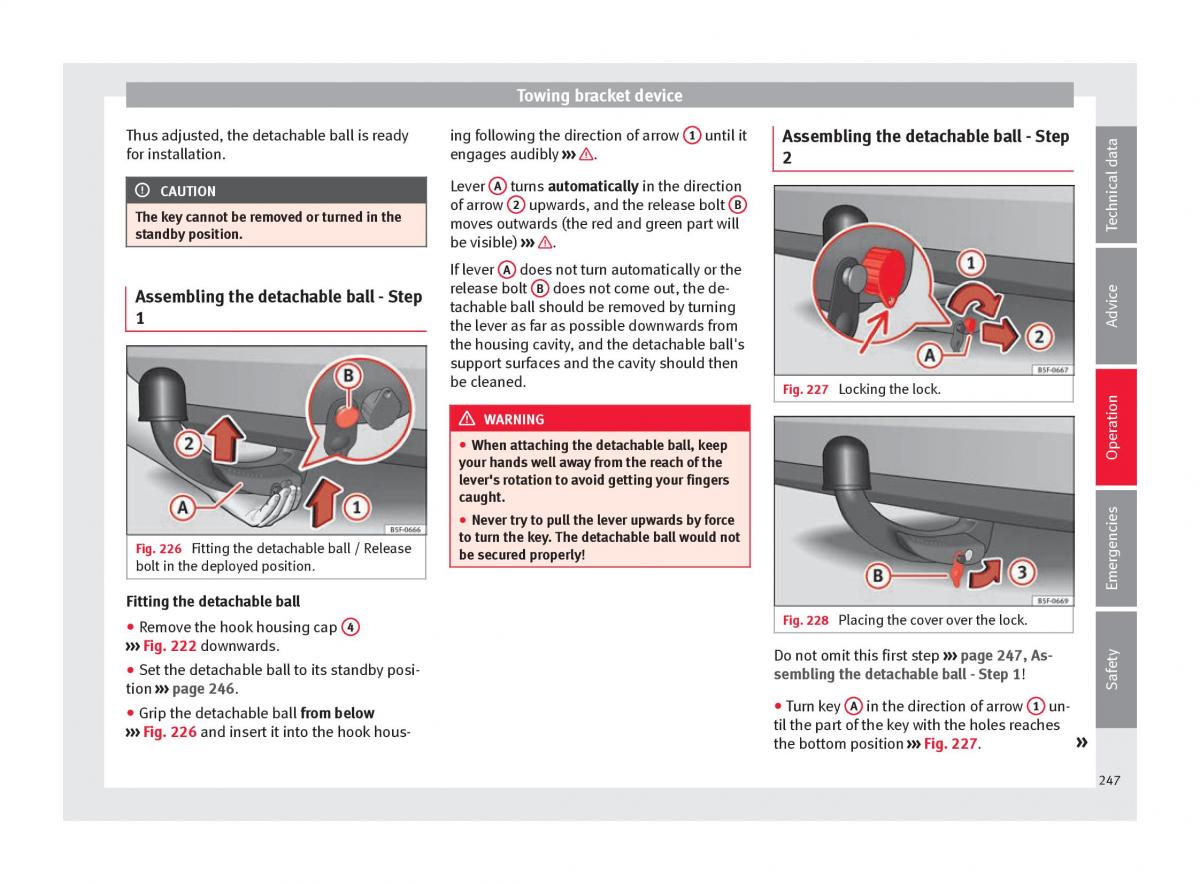 Seat Arona owners manual / page 249