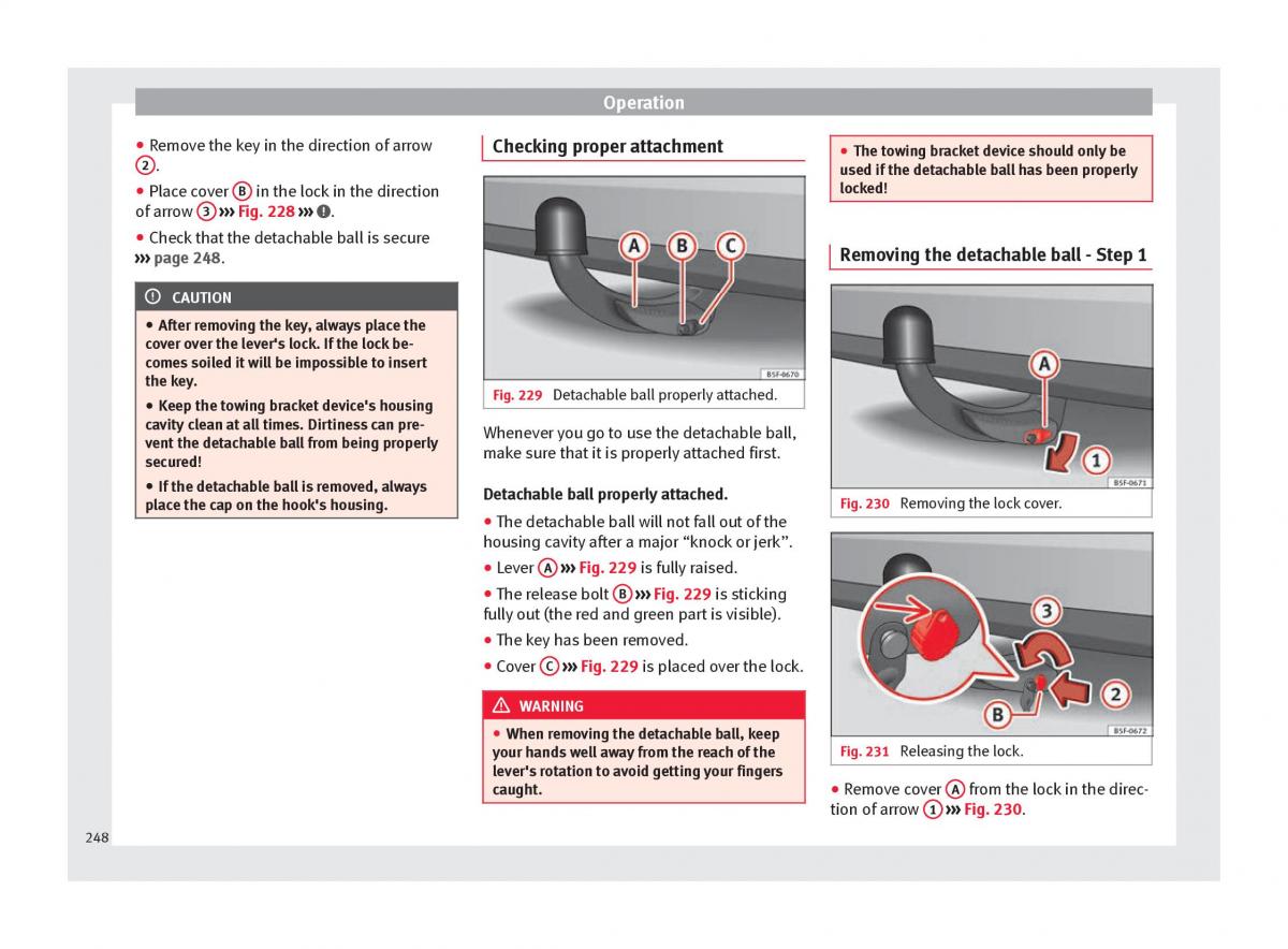 Seat Arona owners manual / page 250