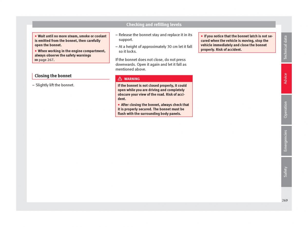 Seat Arona owners manual / page 271