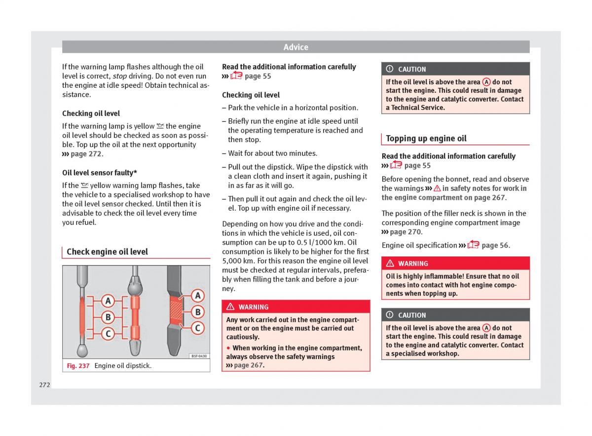 Seat Arona owners manual / page 274