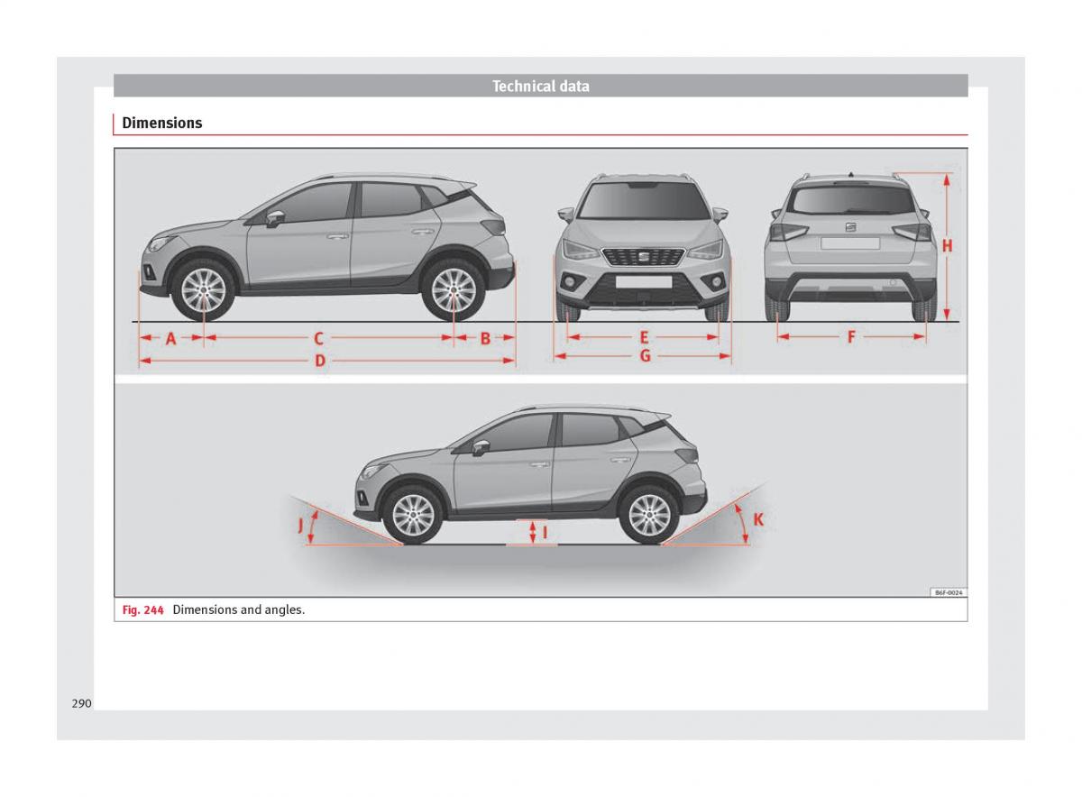 Seat Arona owners manual / page 292