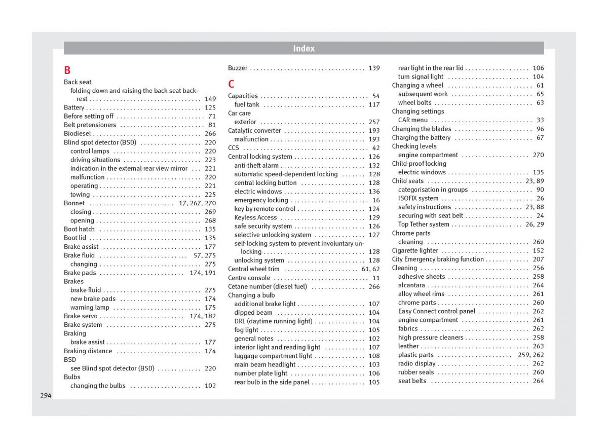 Seat Arona owners manual / page 296