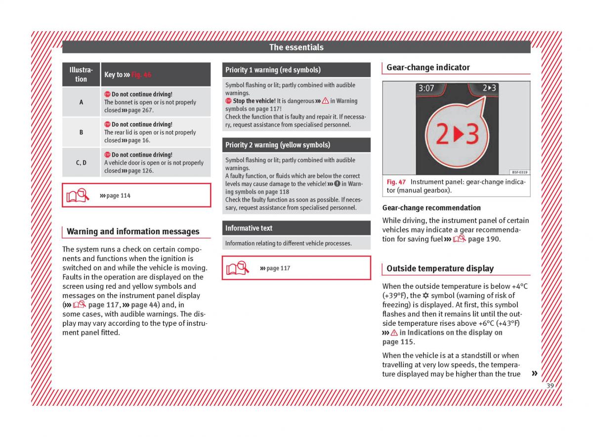 Seat Arona owners manual / page 41