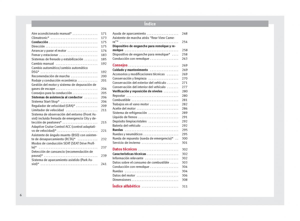 Seat Arona manual del propietario / page 8