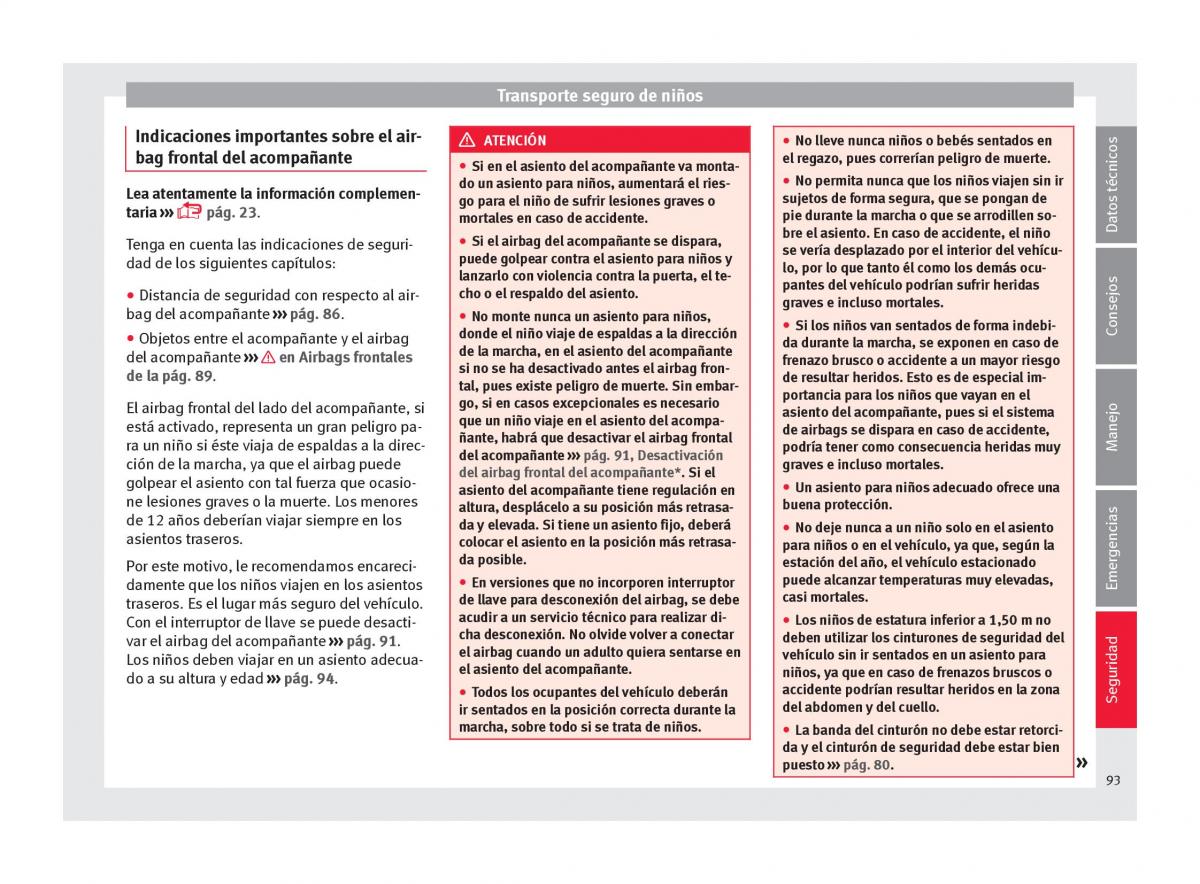 Seat Arona manual del propietario / page 95