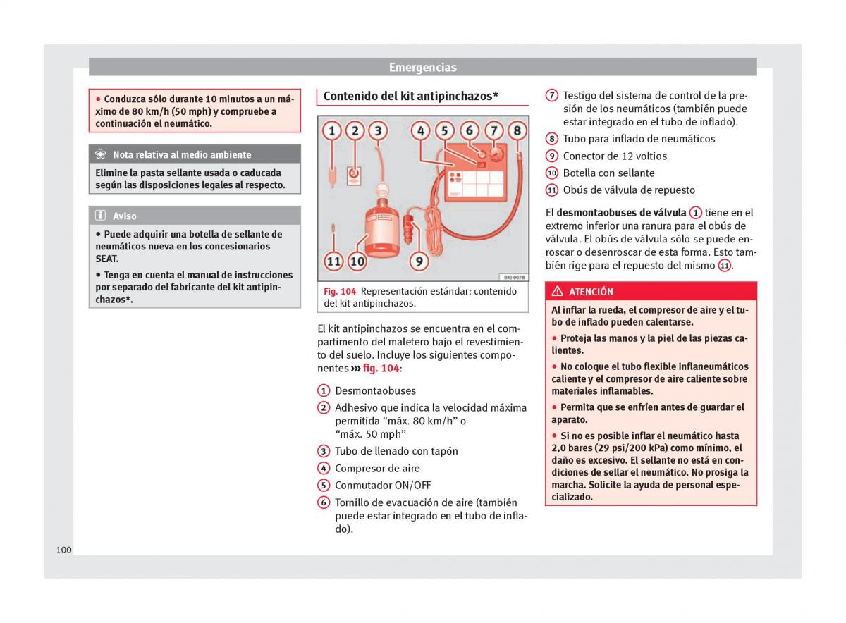 Seat Arona manual del propietario / page 102