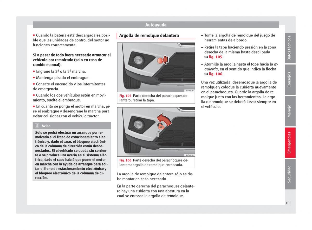 Seat Arona manual del propietario / page 105