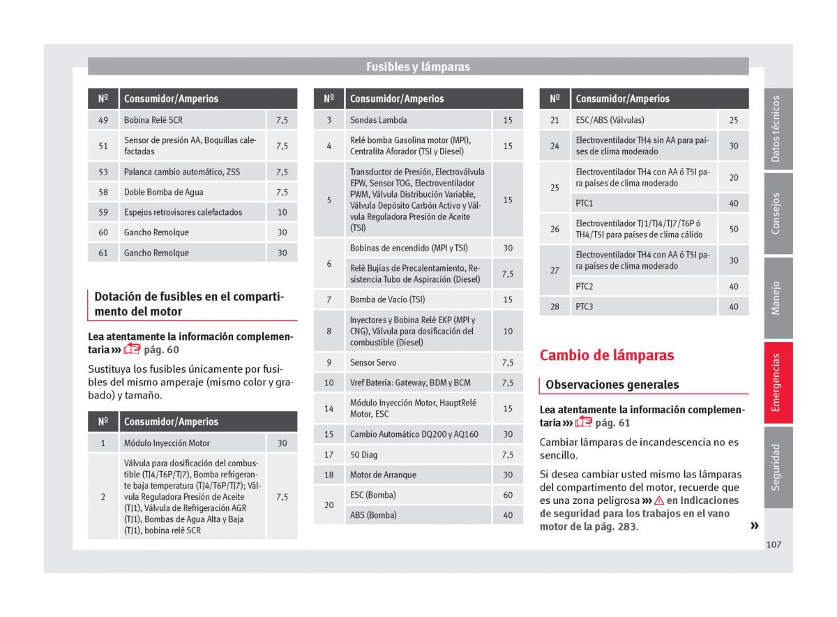 Seat Arona manual del propietario / page 109