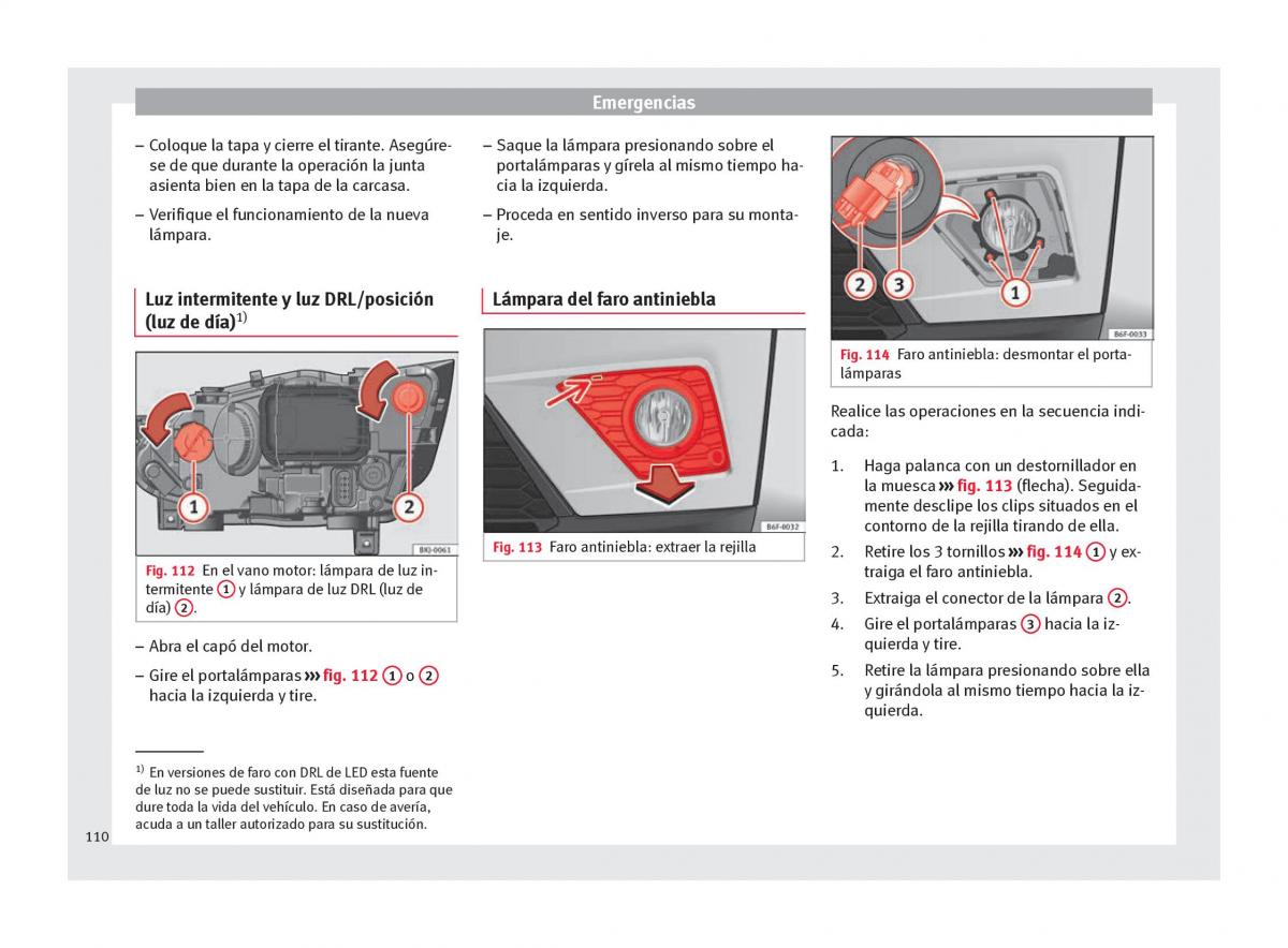 Seat Arona manual del propietario / page 112