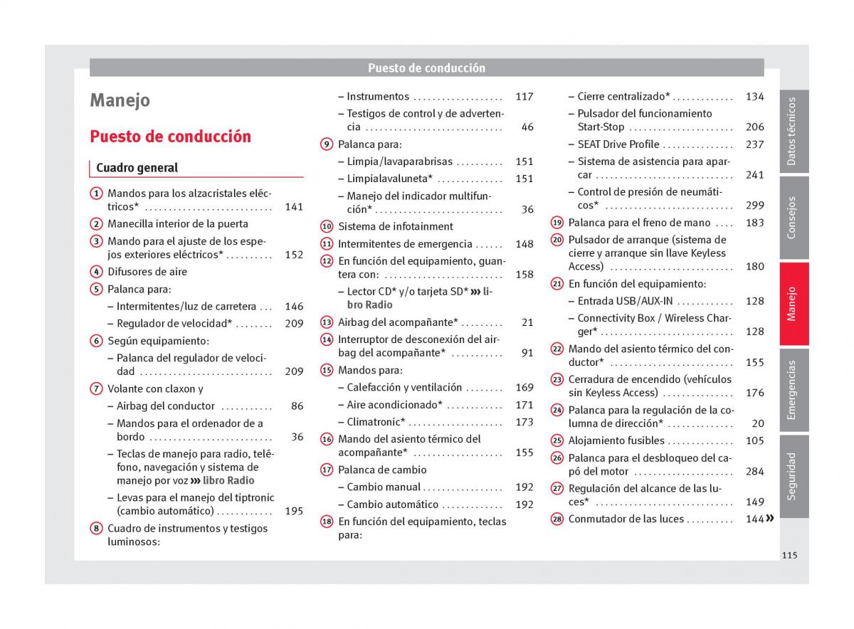 Seat Arona manual del propietario / page 117