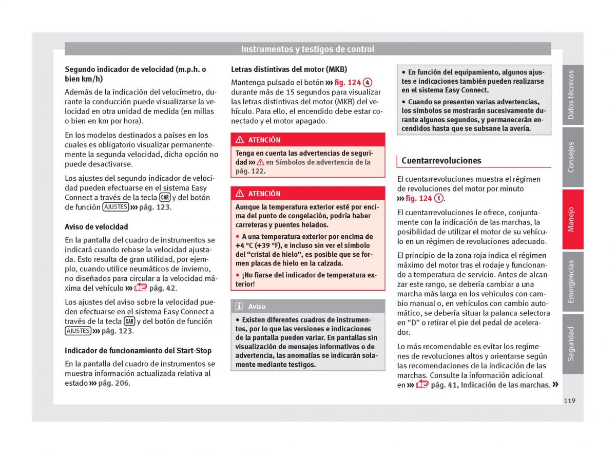 Seat Arona manual del propietario / page 121