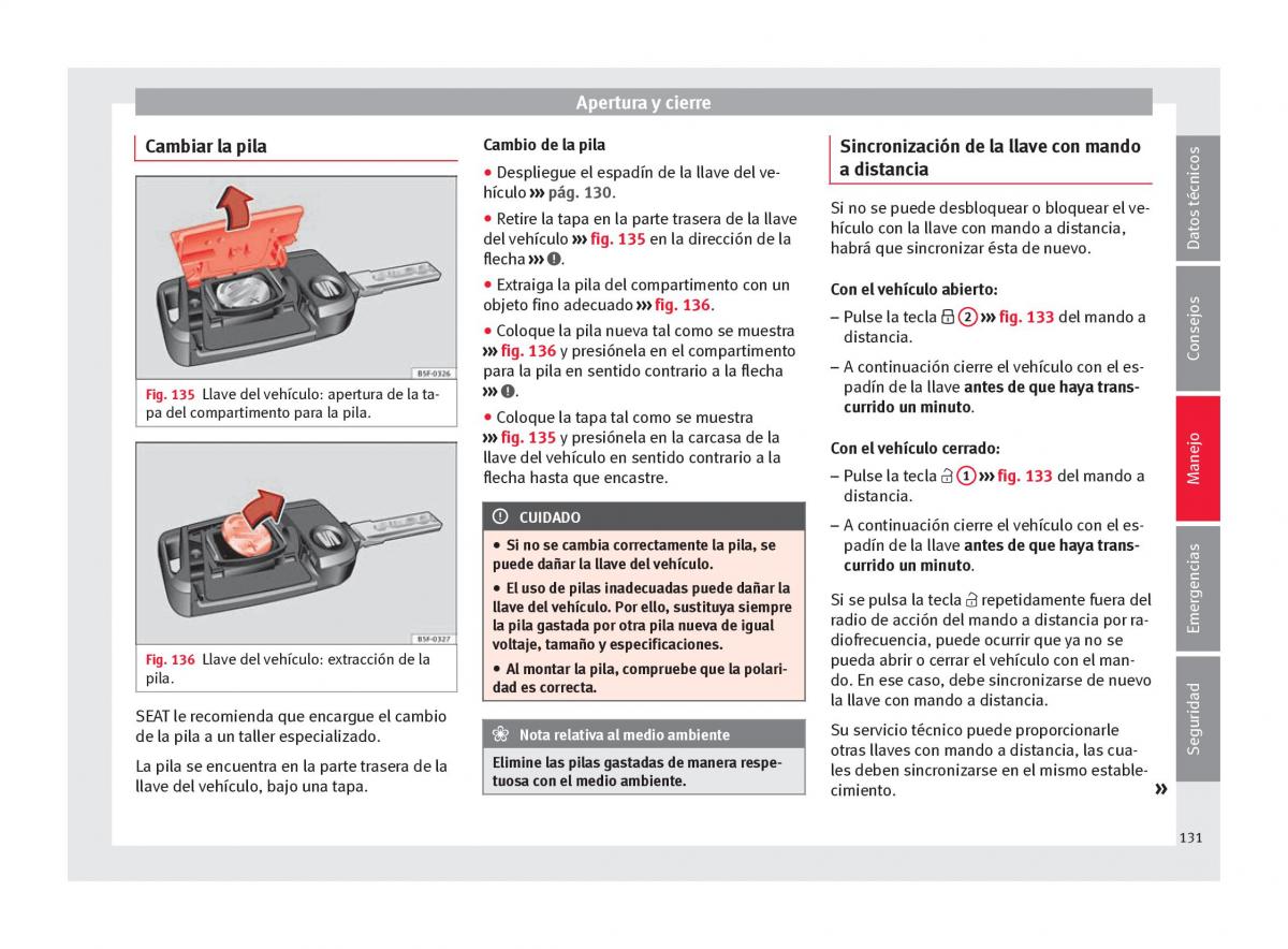 Seat Arona manual del propietario / page 133