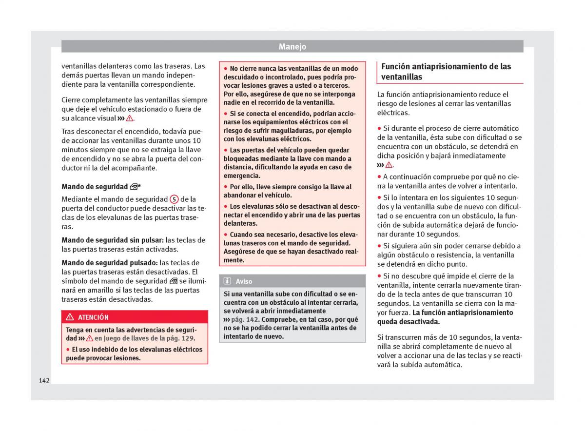 Seat Arona manual del propietario / page 144