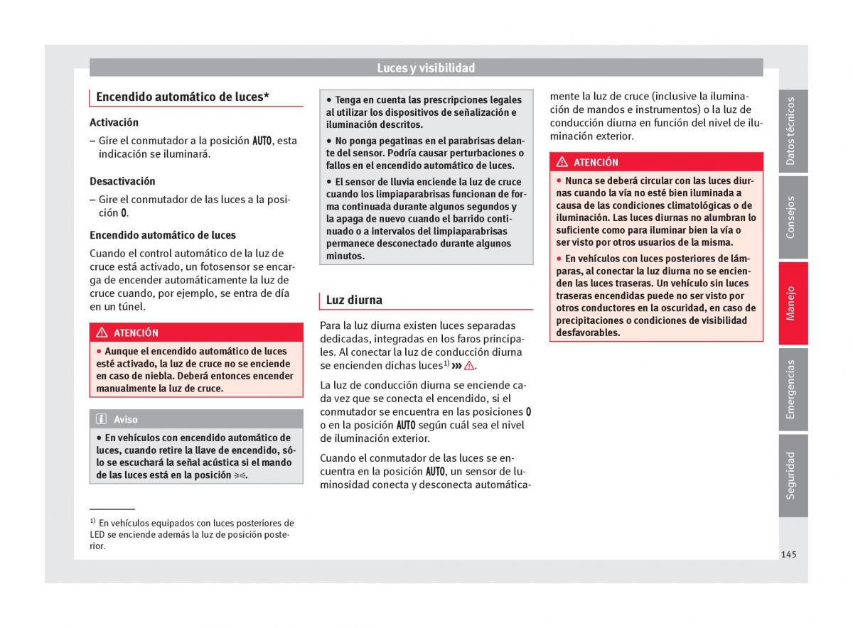 Seat Arona manual del propietario / page 147