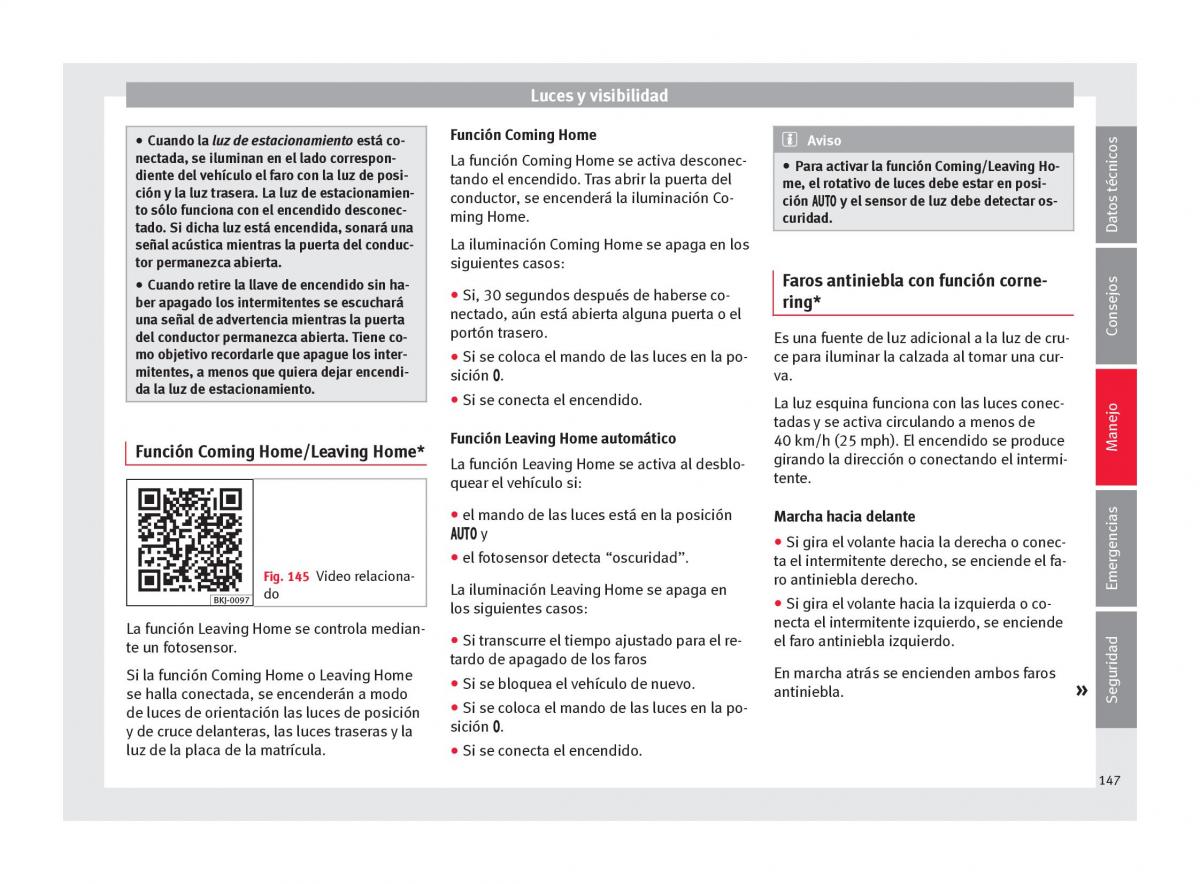 Seat Arona manual del propietario / page 149