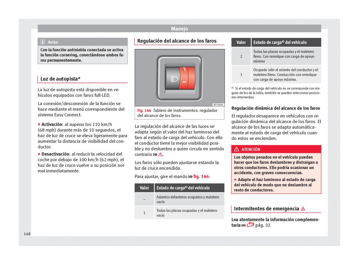 Seat Arona manual del propietario / page 150