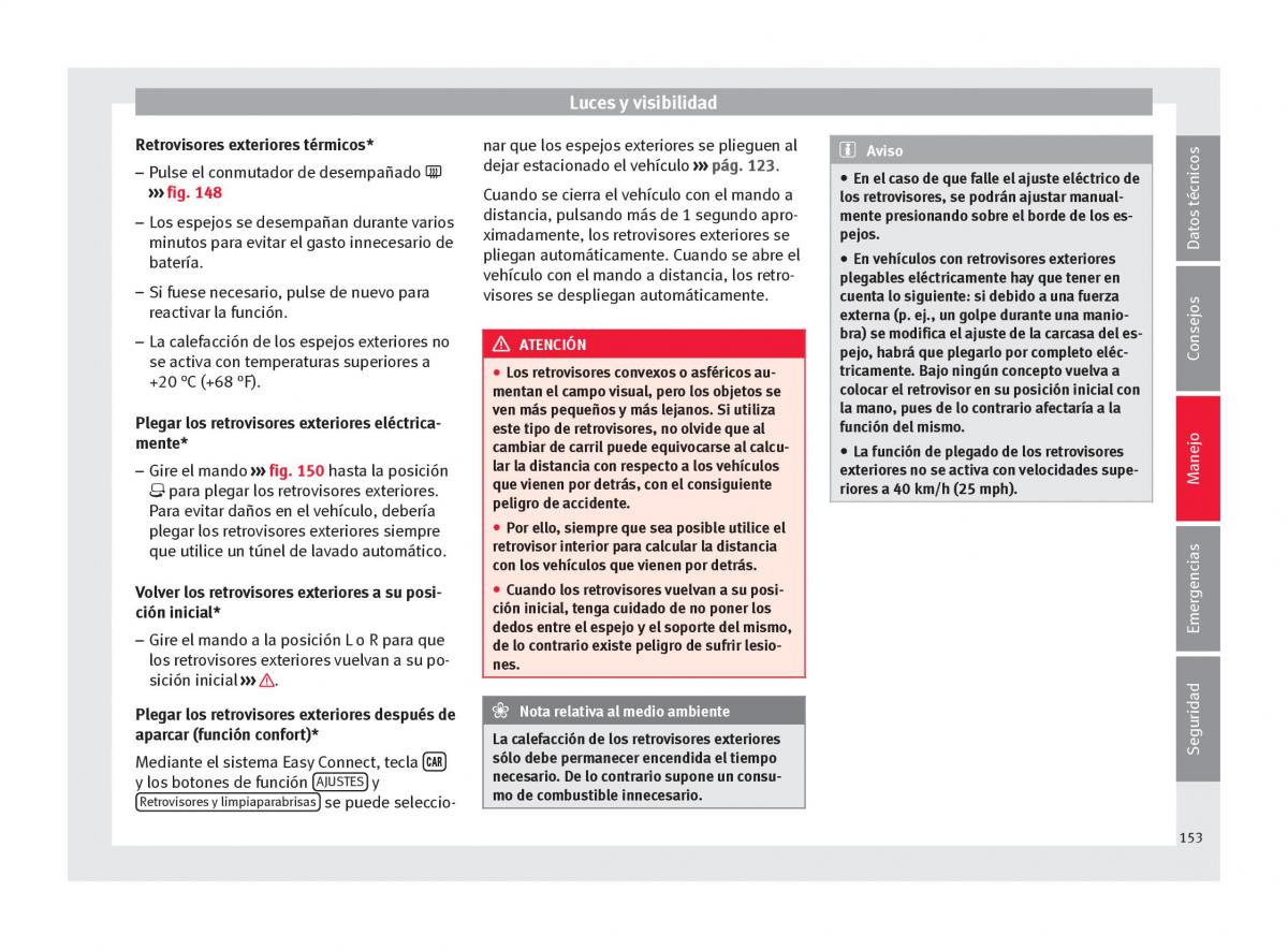 Seat Arona manual del propietario / page 155